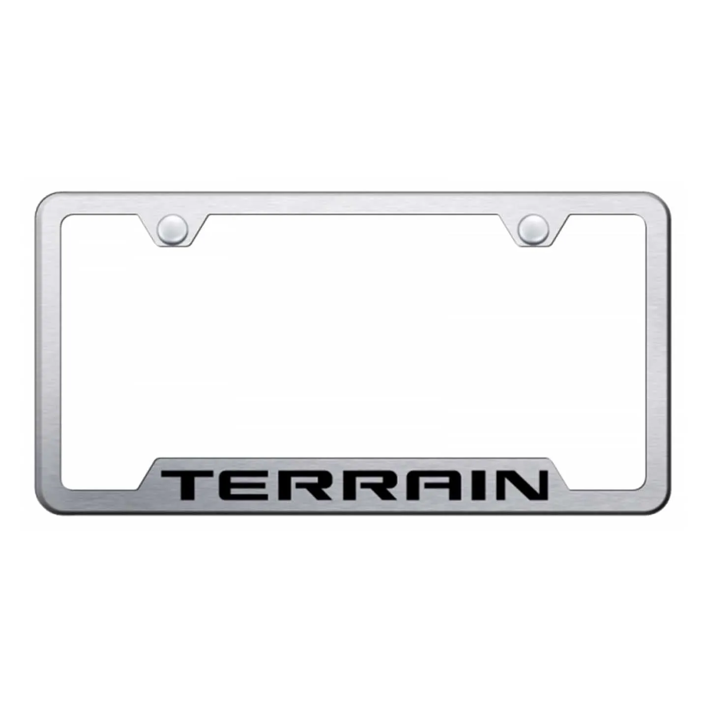 Terrain Cut-Out Frame - Laser Etched Brushed