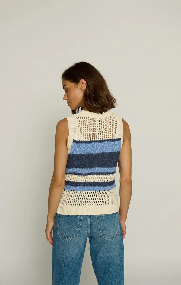 Textured Stripe Tank