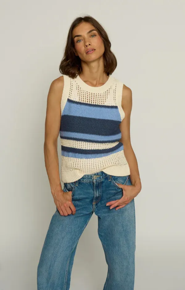 Textured Stripe Tank