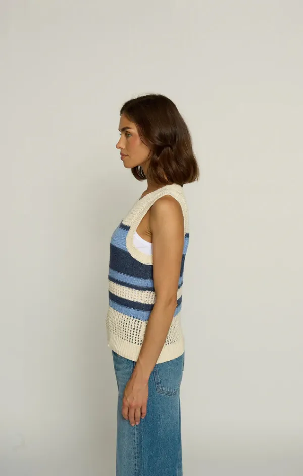 Textured Stripe Tank