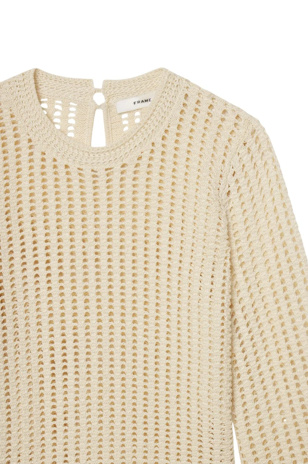 The Crochet Bell Sweater - Alabaster