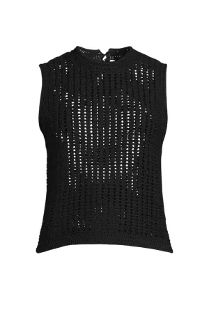 The Crochet Tank - Black