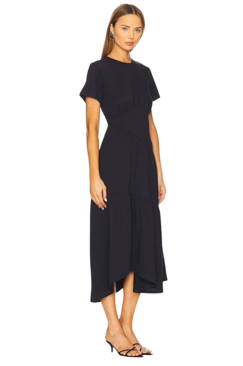 The Gathered Dress - Navy