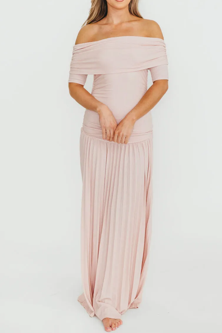 The Lennox Maxi Dress in Dusty Pink - PRE-ORDER