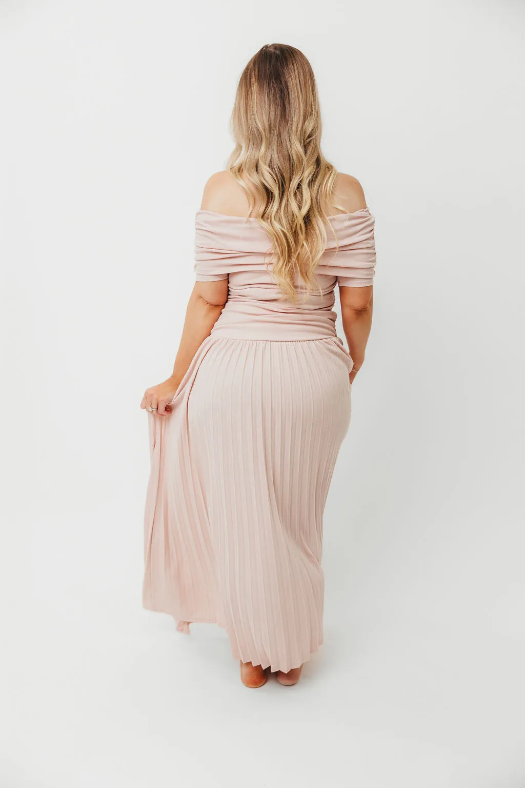 The Lennox Maxi Dress in Dusty Pink - PRE-ORDER