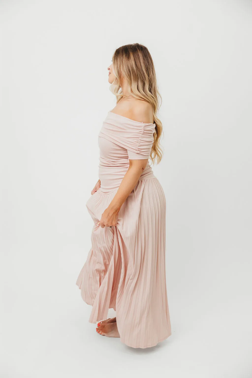 The Lennox Maxi Dress in Dusty Pink - PRE-ORDER