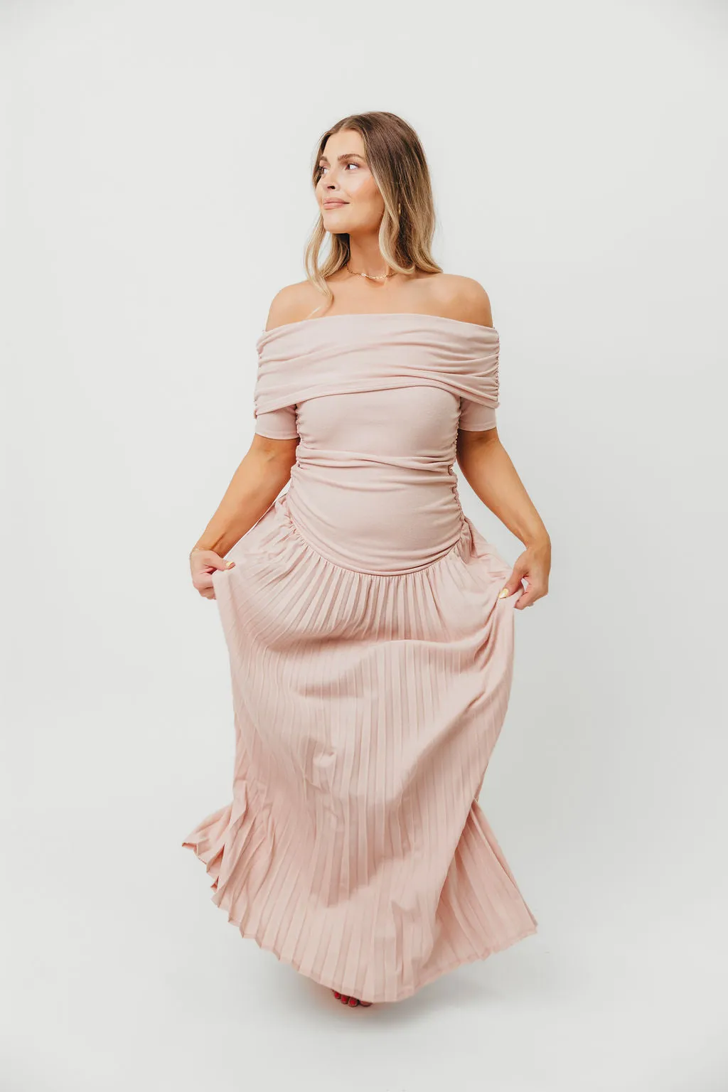 The Lennox Maxi Dress in Dusty Pink - PRE-ORDER