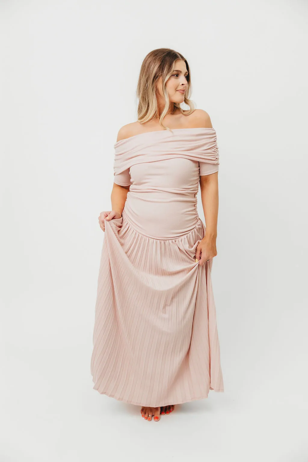 The Lennox Maxi Dress in Dusty Pink - PRE-ORDER