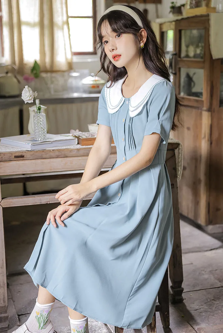 Three's A Charm Button Up Dress (2 Colors)