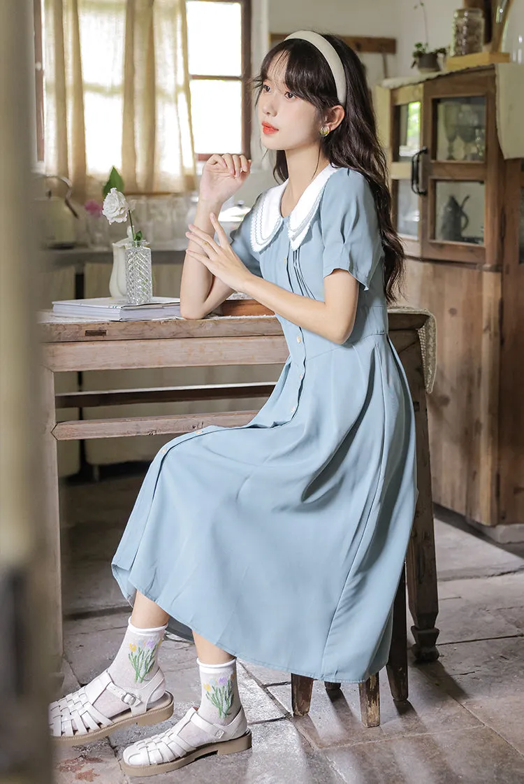 Three's A Charm Button Up Dress (2 Colors)