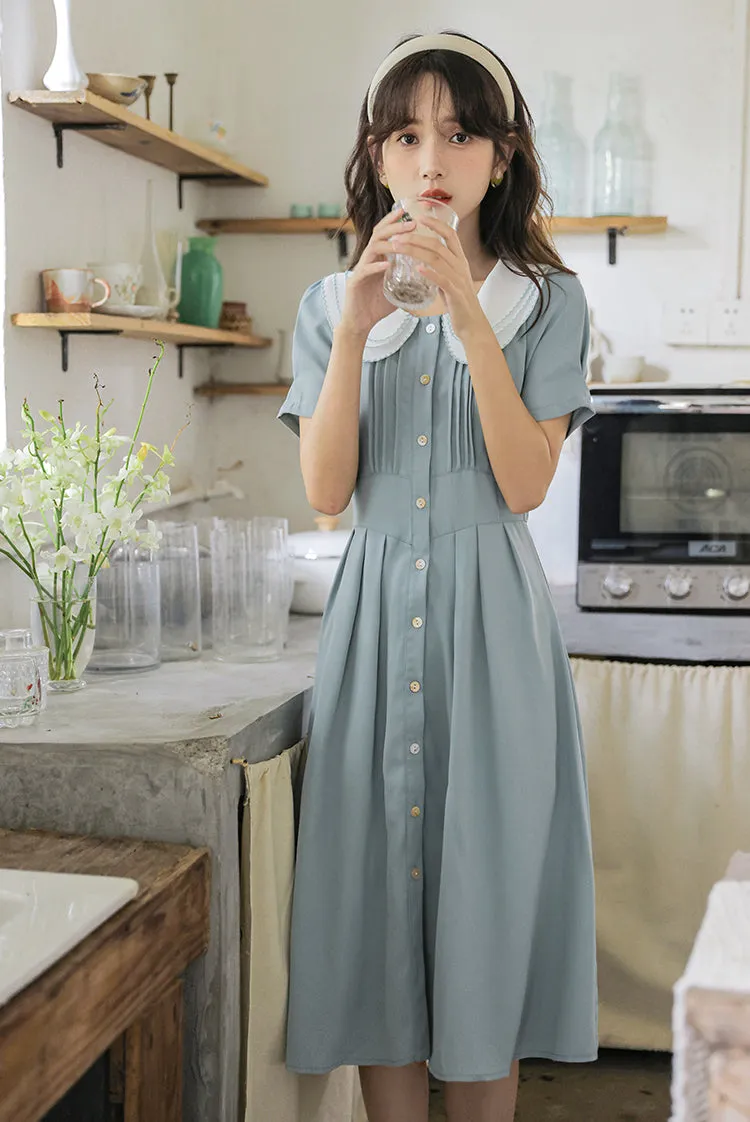 Three's A Charm Button Up Dress (2 Colors)