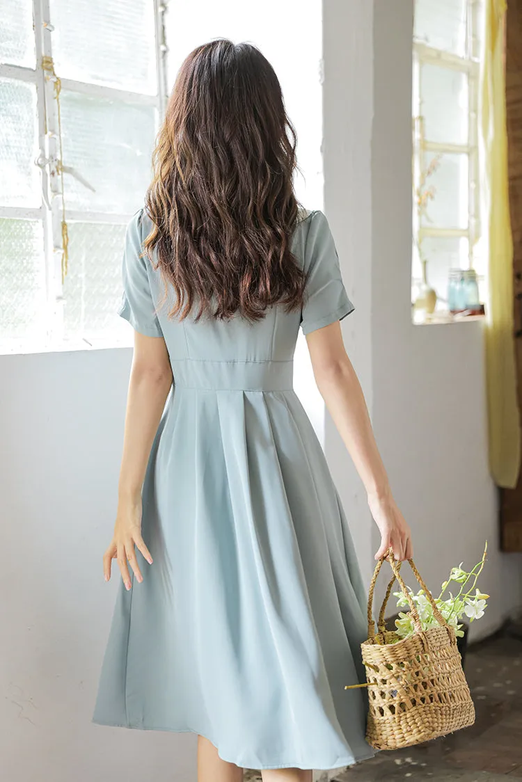 Three's A Charm Button Up Dress (2 Colors)