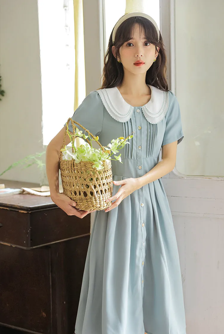 Three's A Charm Button Up Dress (2 Colors)