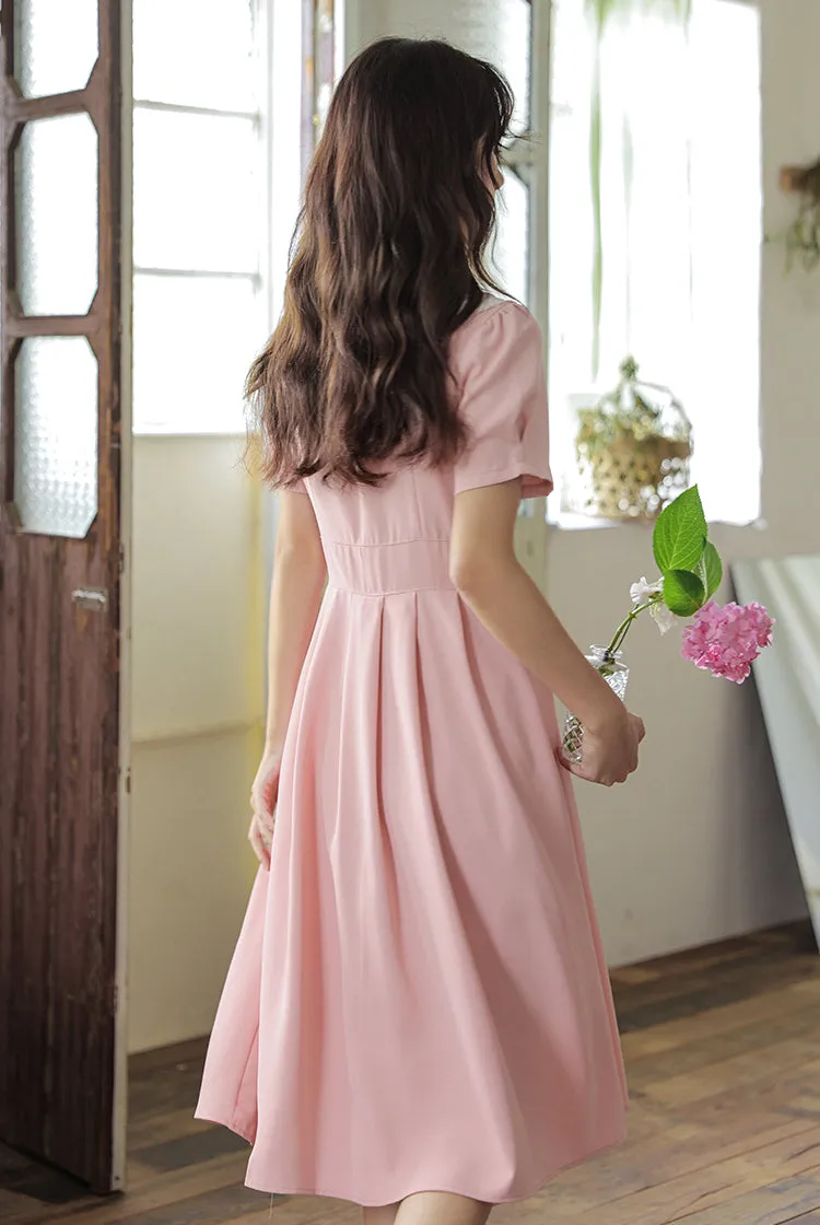 Three's A Charm Button Up Dress (2 Colors)