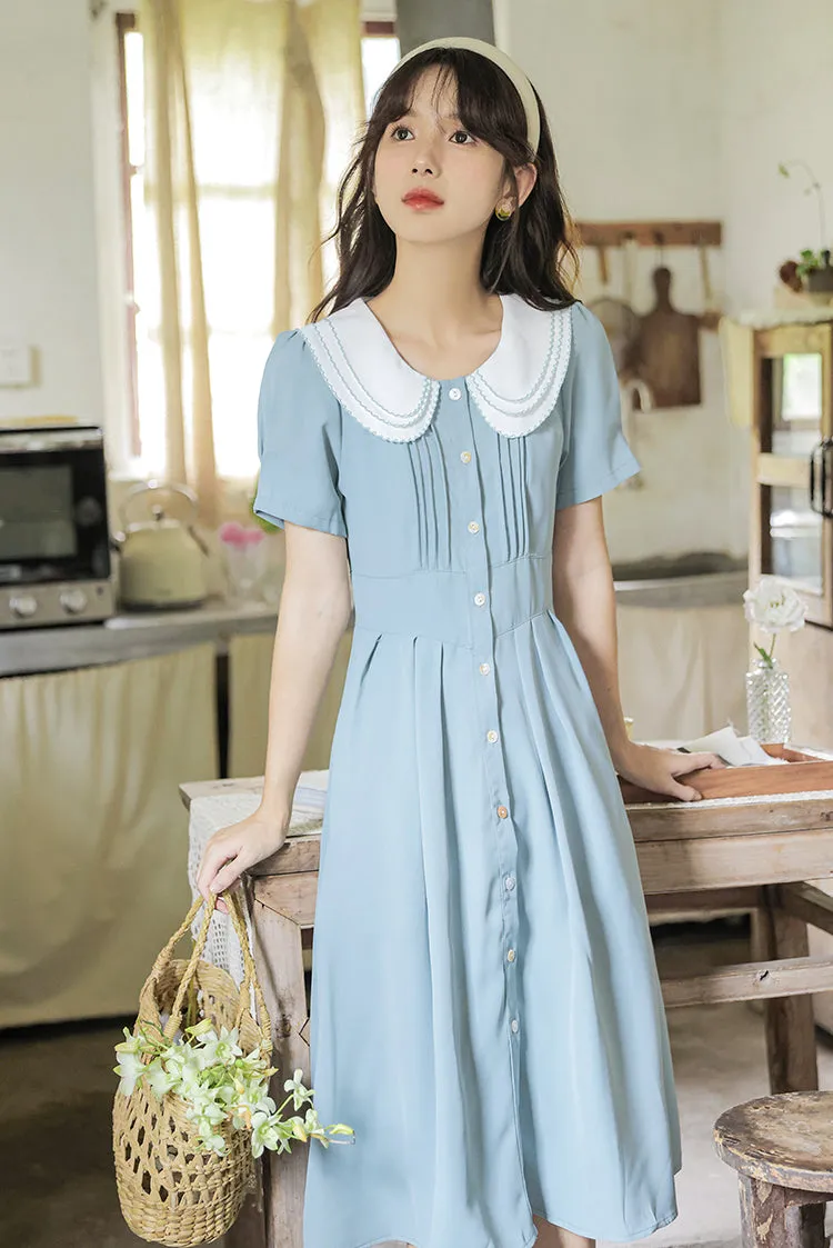 Three's A Charm Button Up Dress (2 Colors)