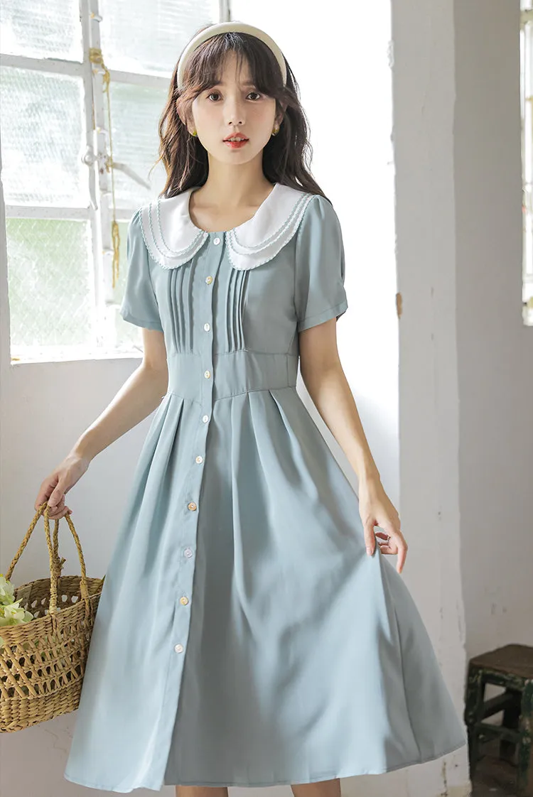 Three's A Charm Button Up Dress (2 Colors)