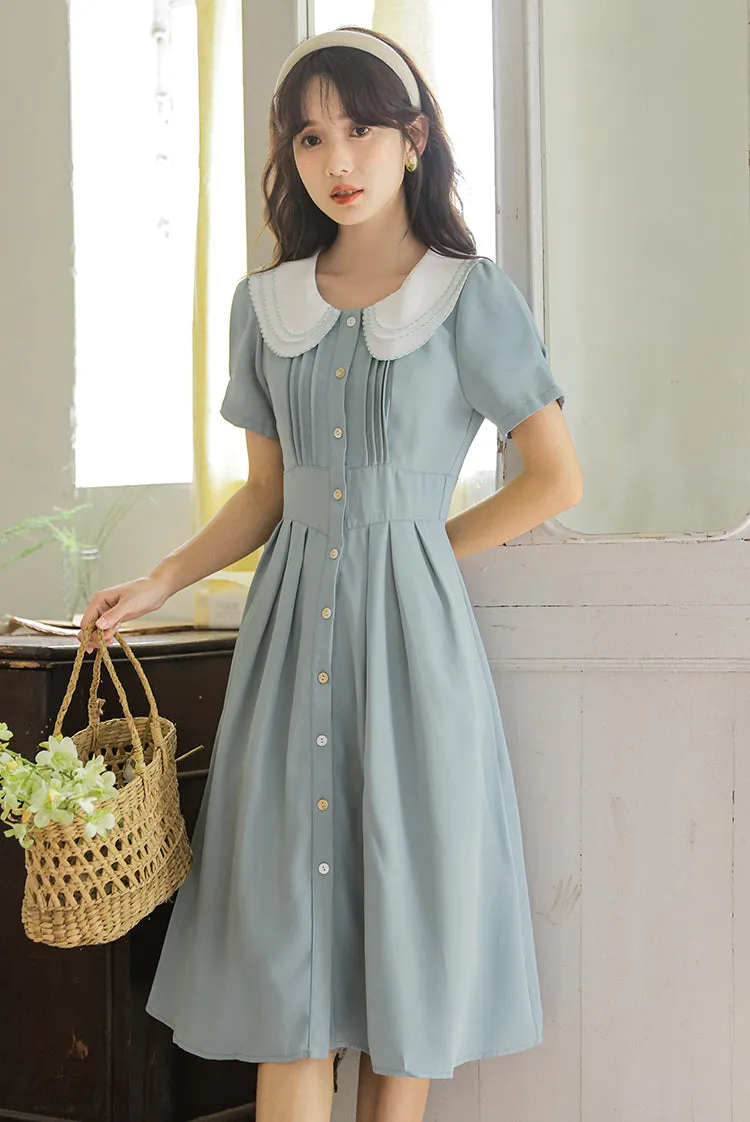 Three's A Charm Button Up Dress (2 Colors)