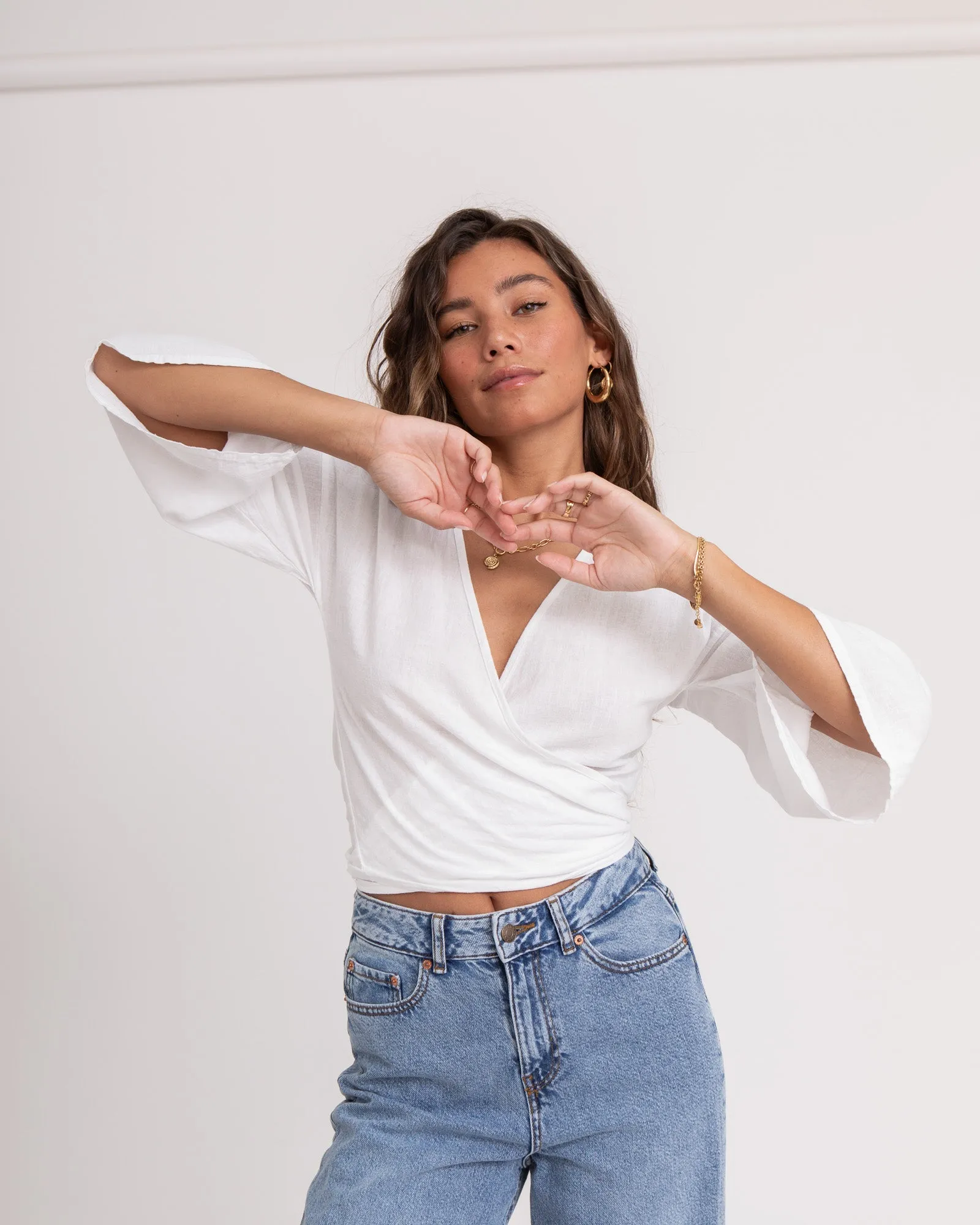 TILTIL Sunny Linen Top White