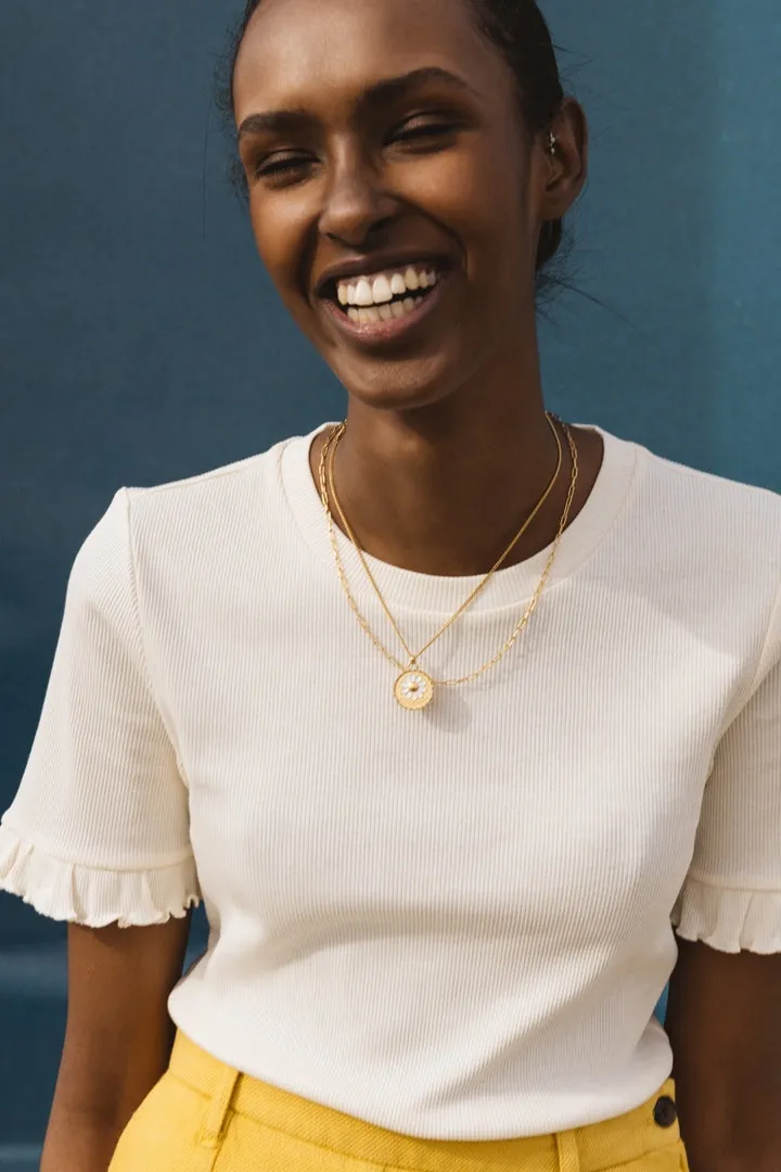 Top Martine écru