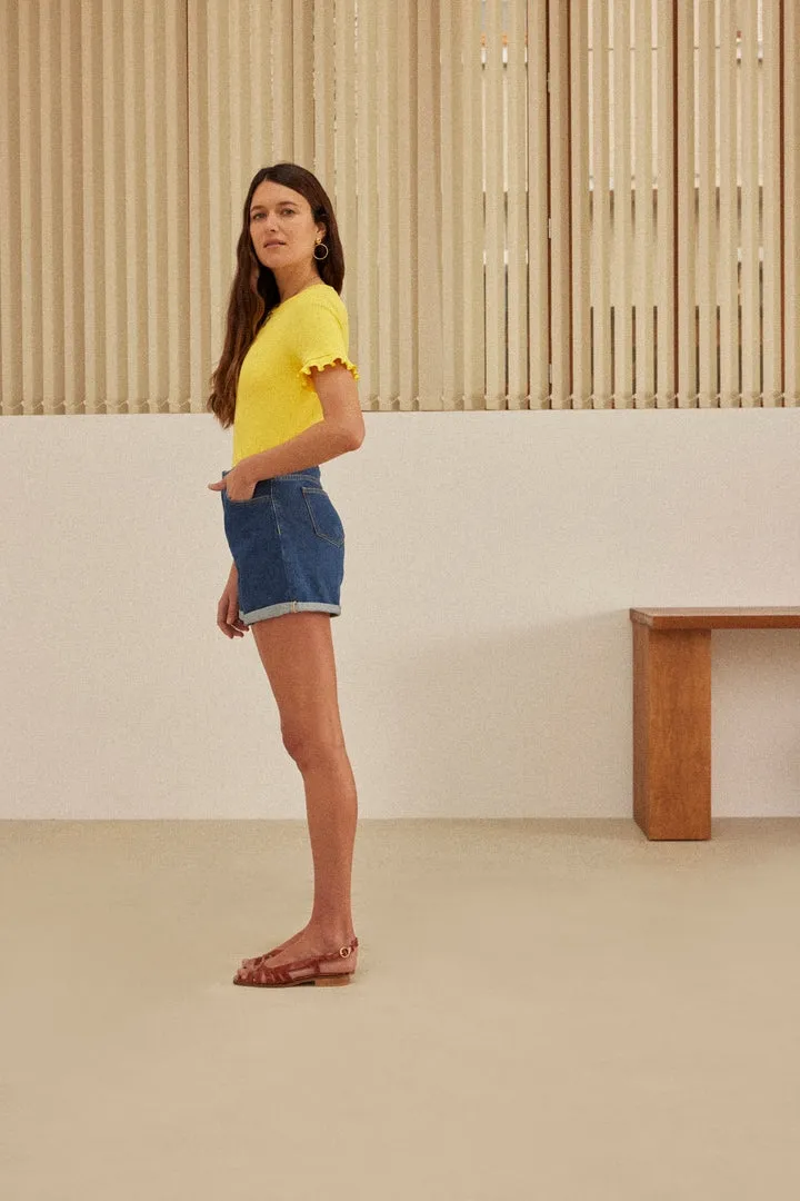 Top Martine jaune