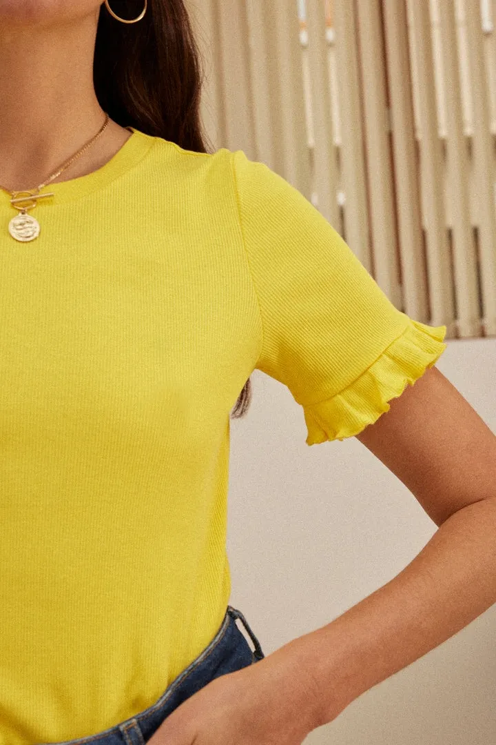 Top Martine jaune