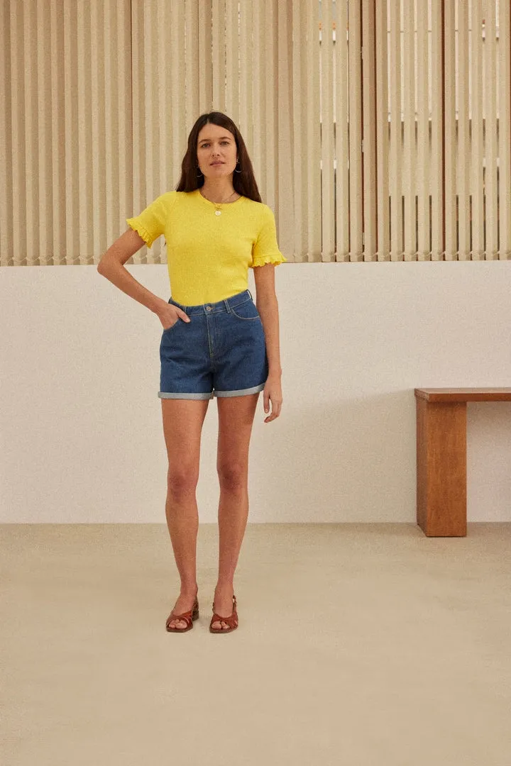 Top Martine jaune