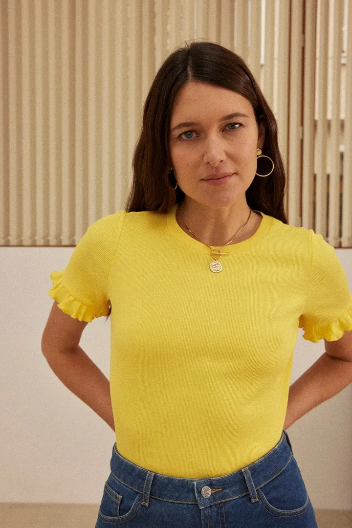 Top Martine jaune