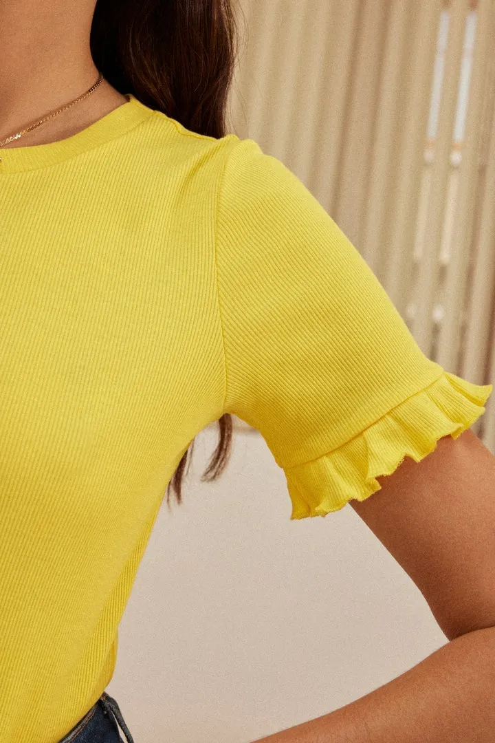 Top Martine jaune