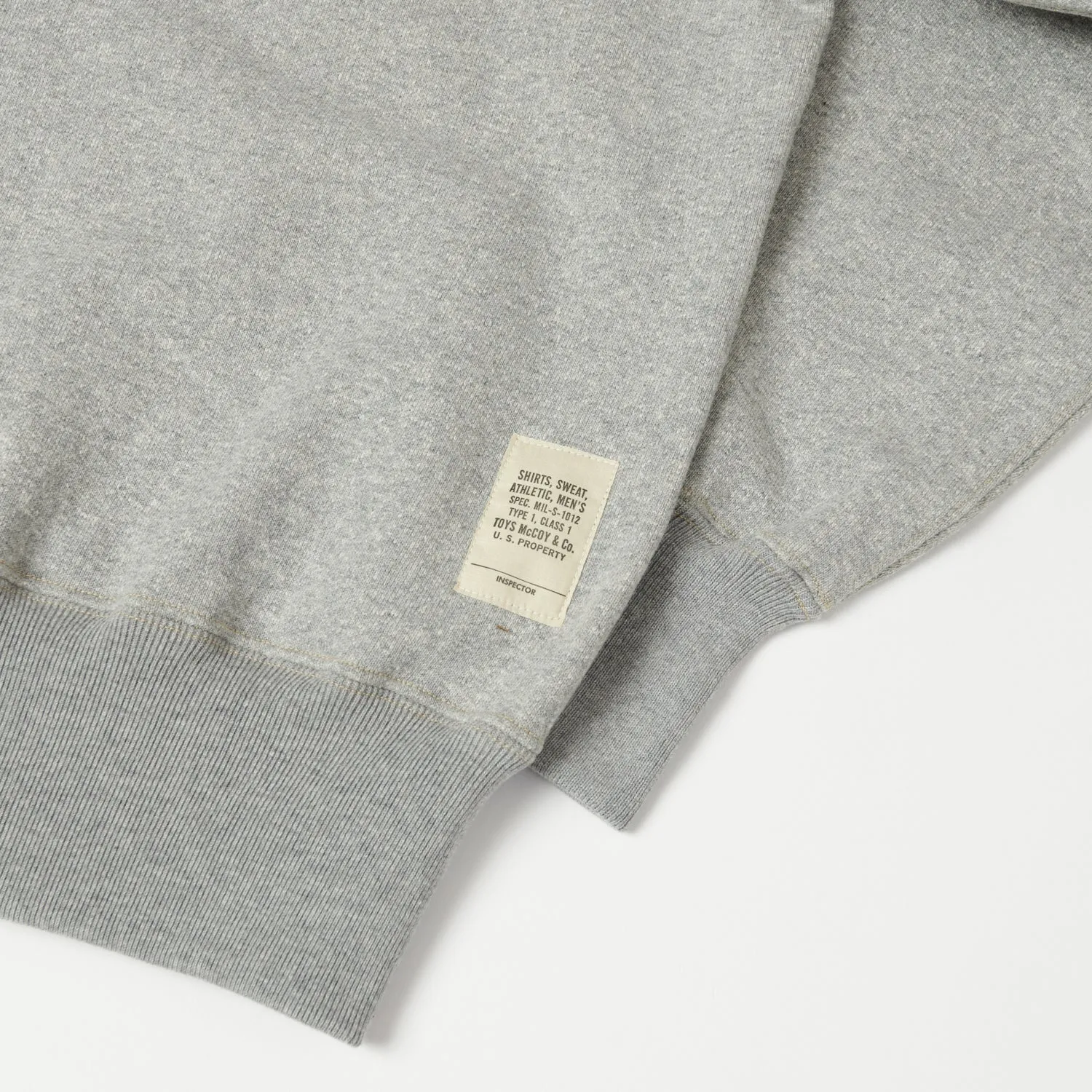 TOYS McCOY TMC2271 USAF Print Zip Hoodie - Heather Grey
