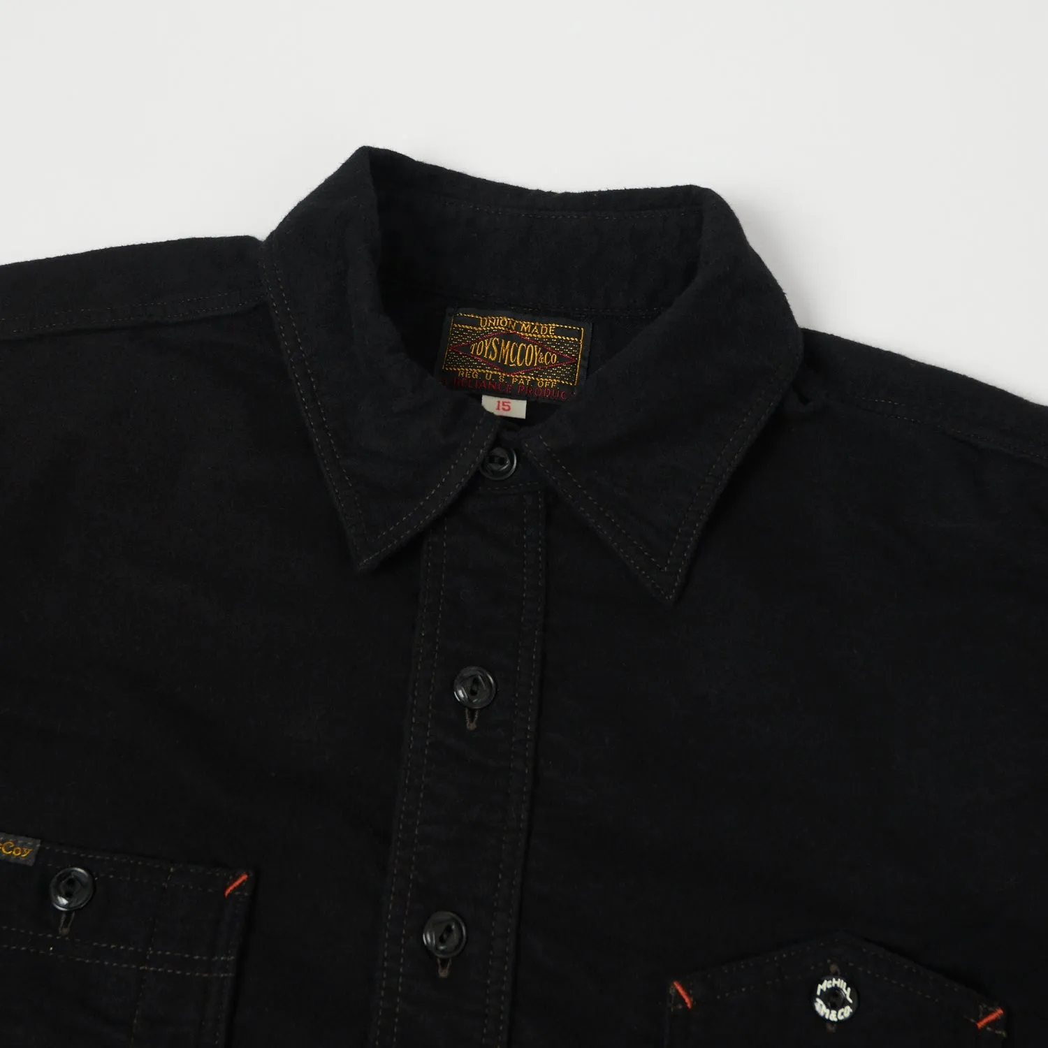 TOYS McCOY TMS2208 'Oil Digger' Flannel Shirt - Black