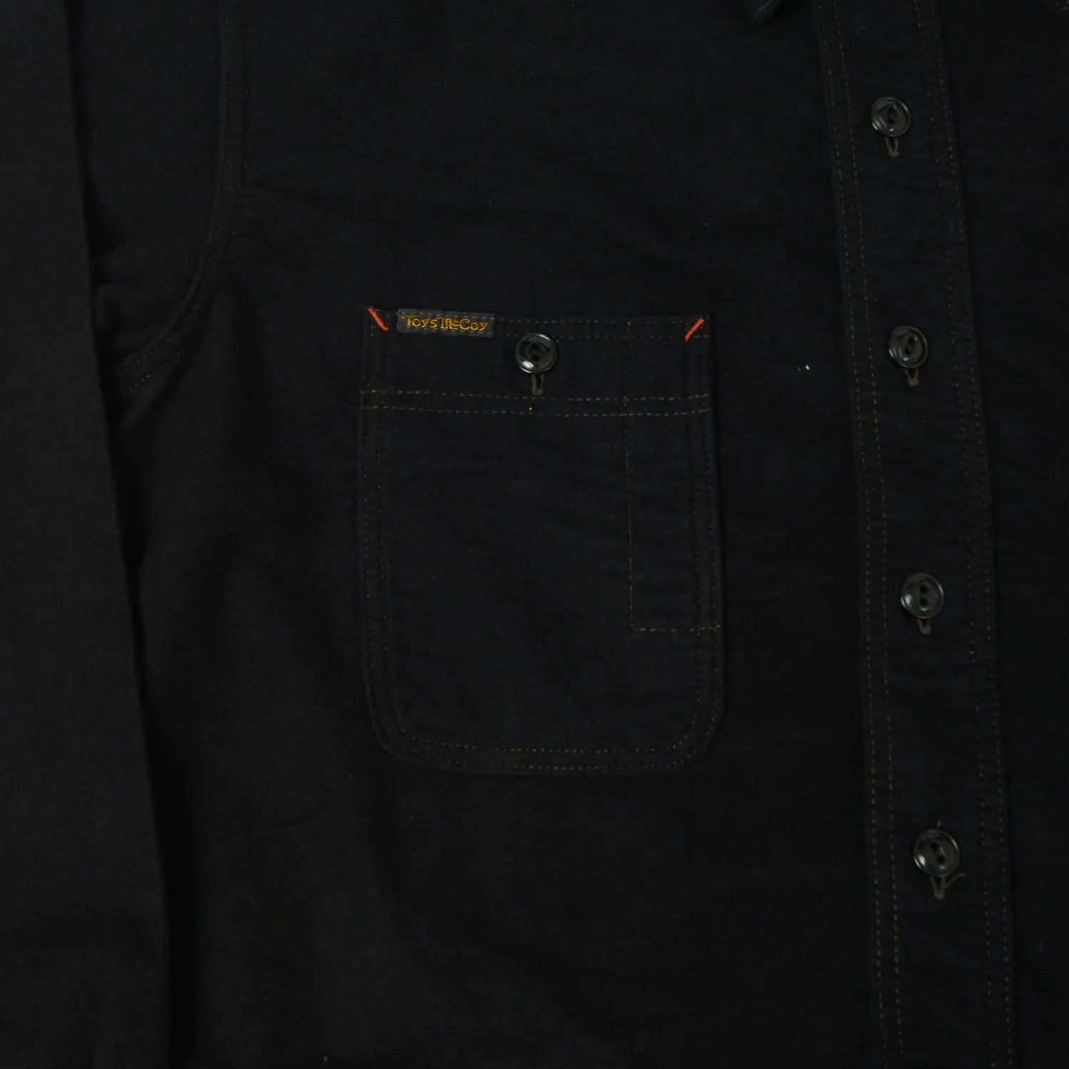 TOYS McCOY TMS2208 'Oil Digger' Flannel Shirt - Black