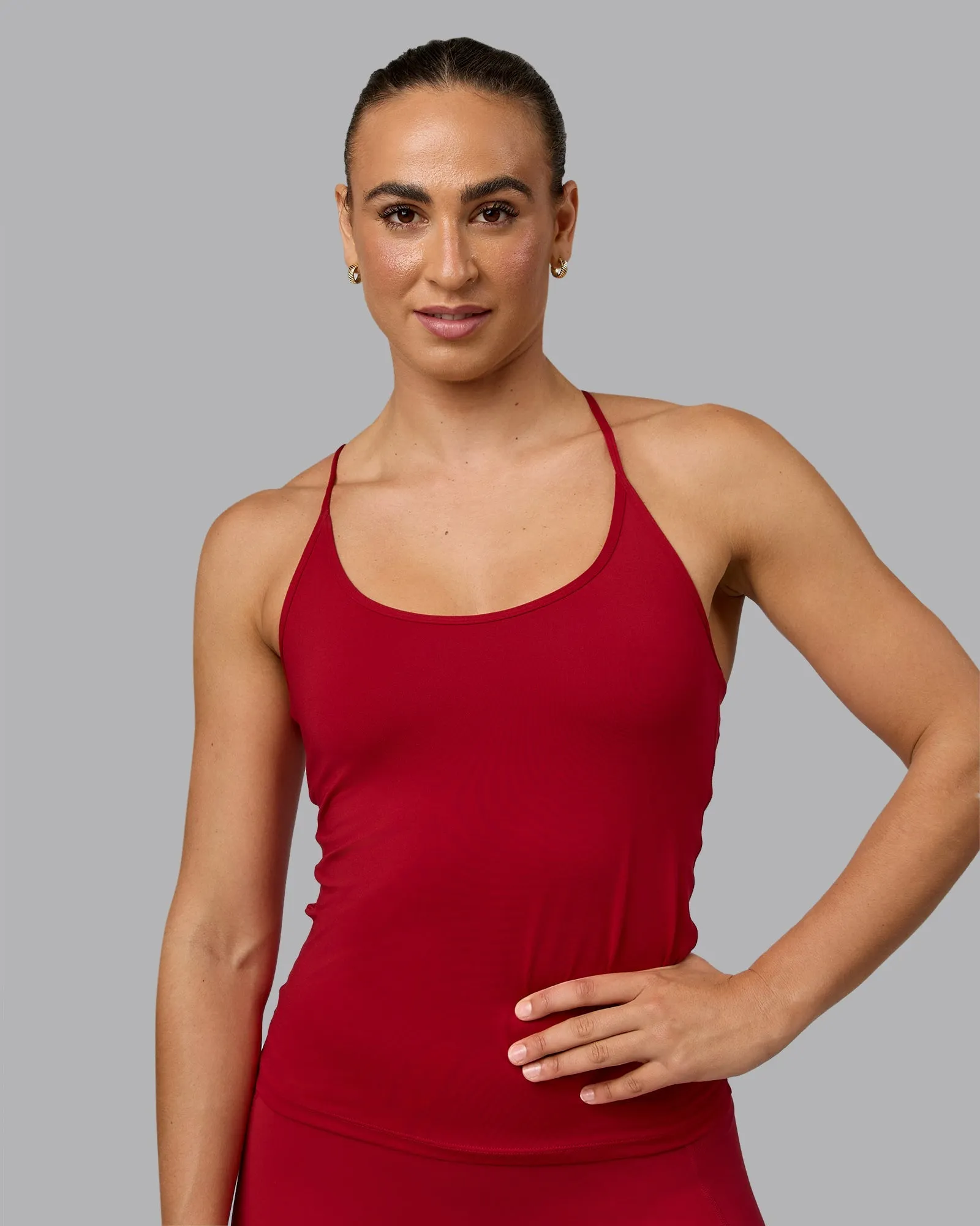 Transition CloudFLX Shelf Bra Tank - Cherry Red