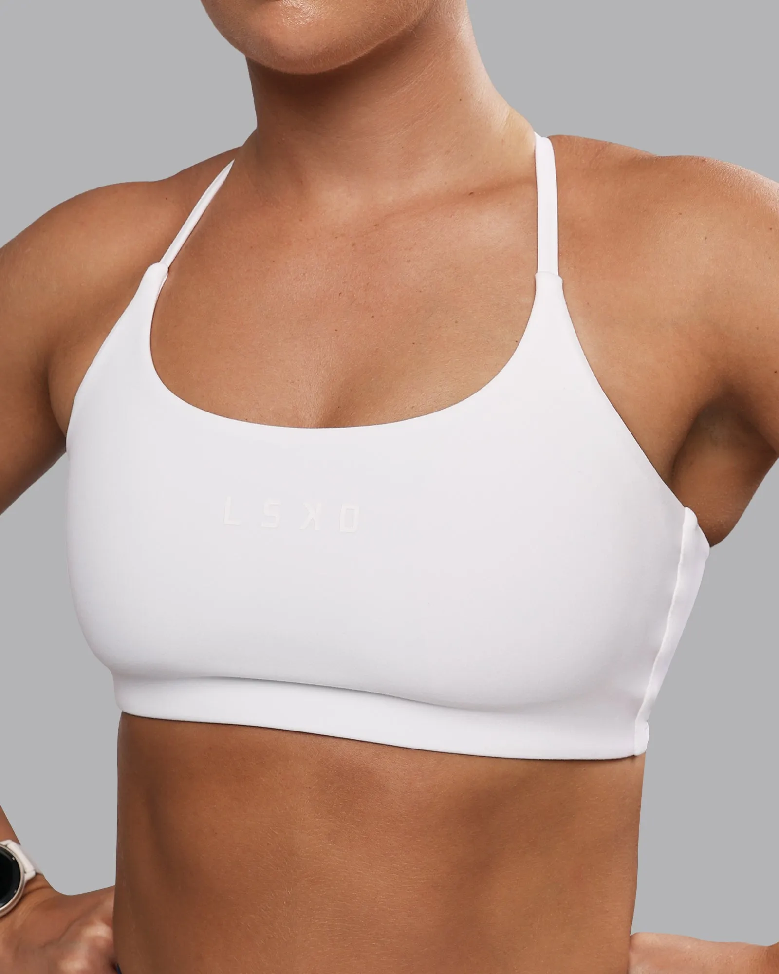 Twist Sports Bra - White