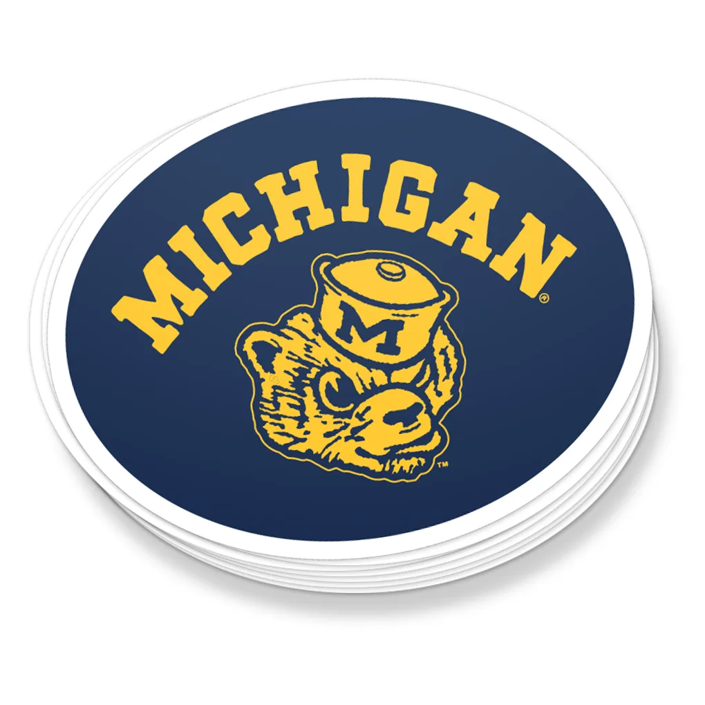 UofM - VINTAGE WOLVERINE STICKER
