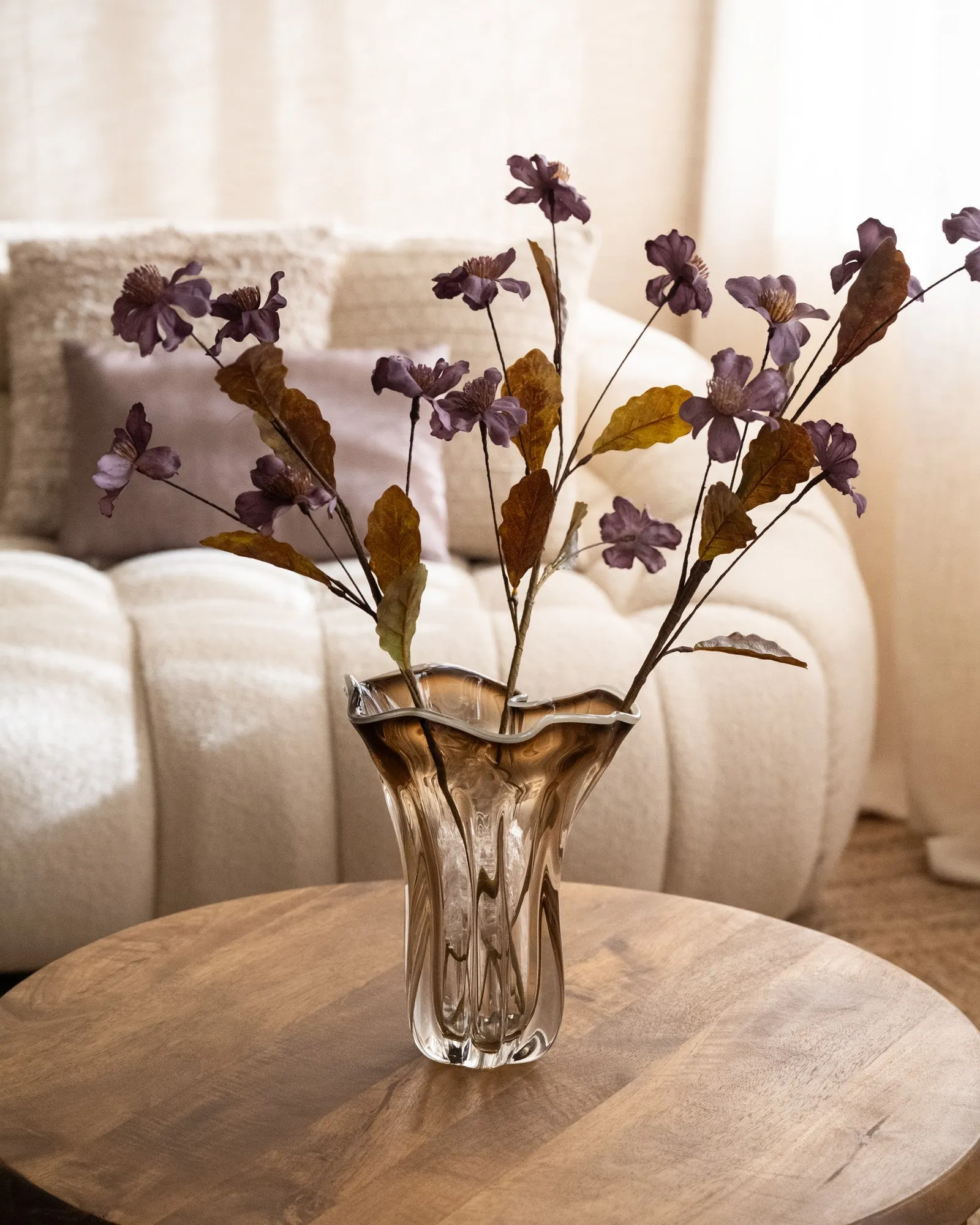 Vase Kazu Glass Brown