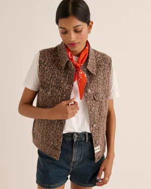 Veste Felipa léopard café