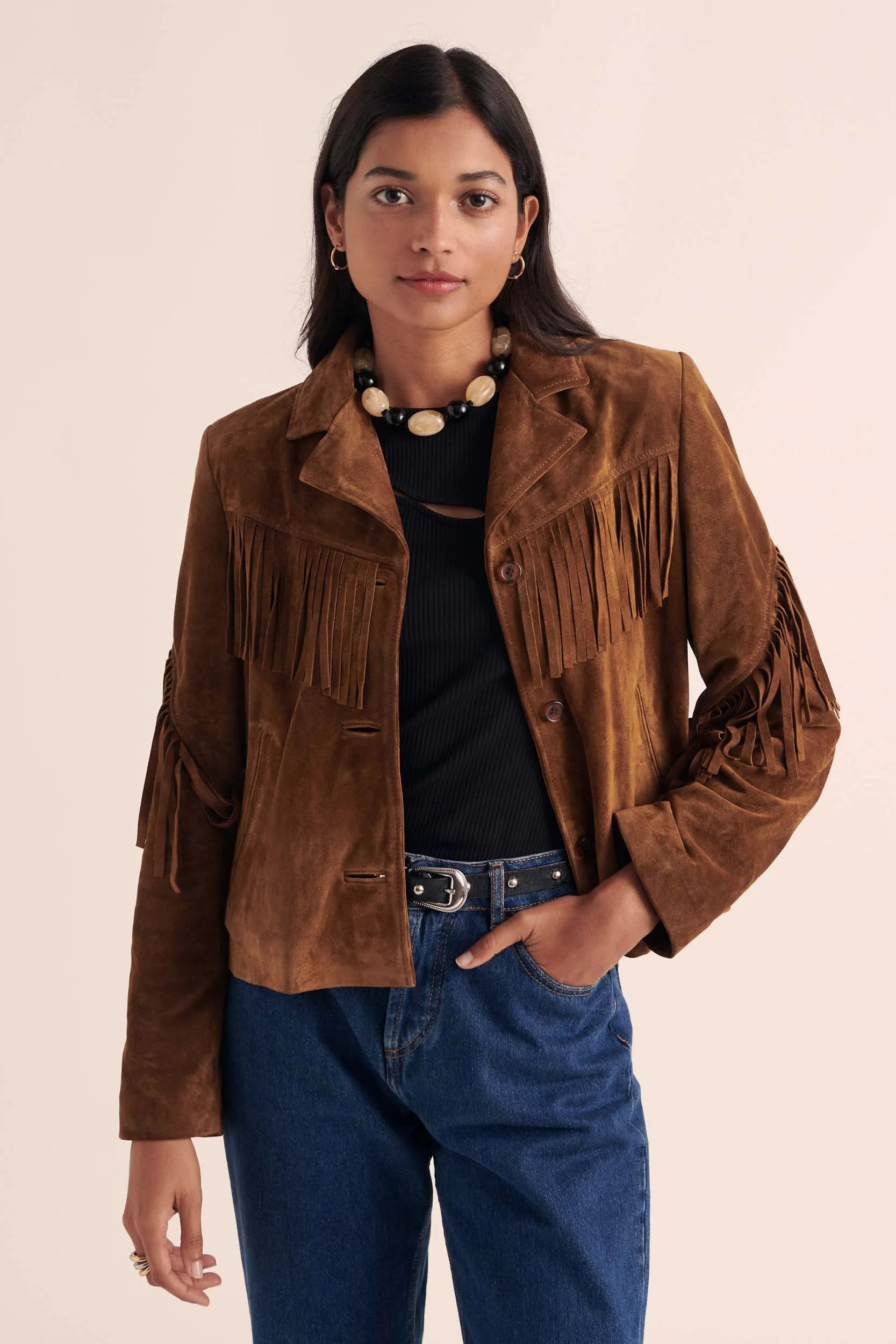 Veste Serena croute camel