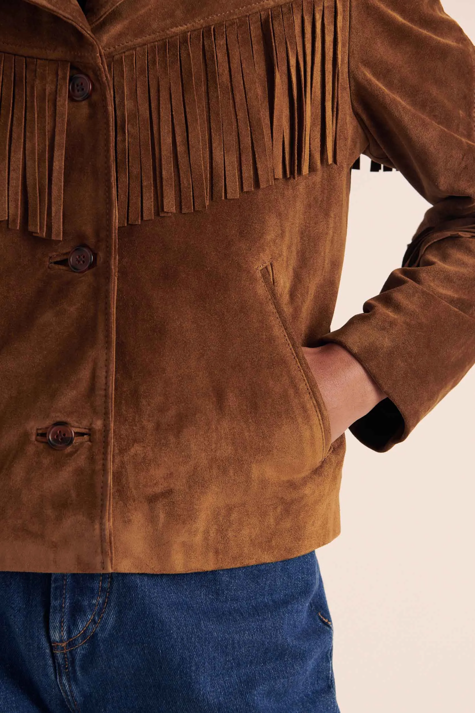 Veste Serena croute camel