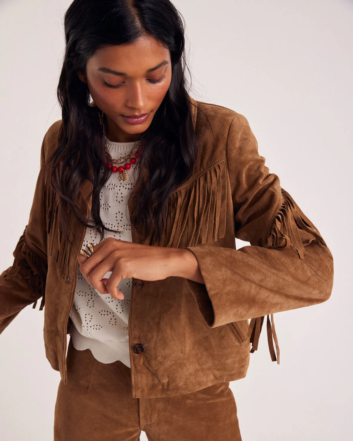 Veste Serena croute camel