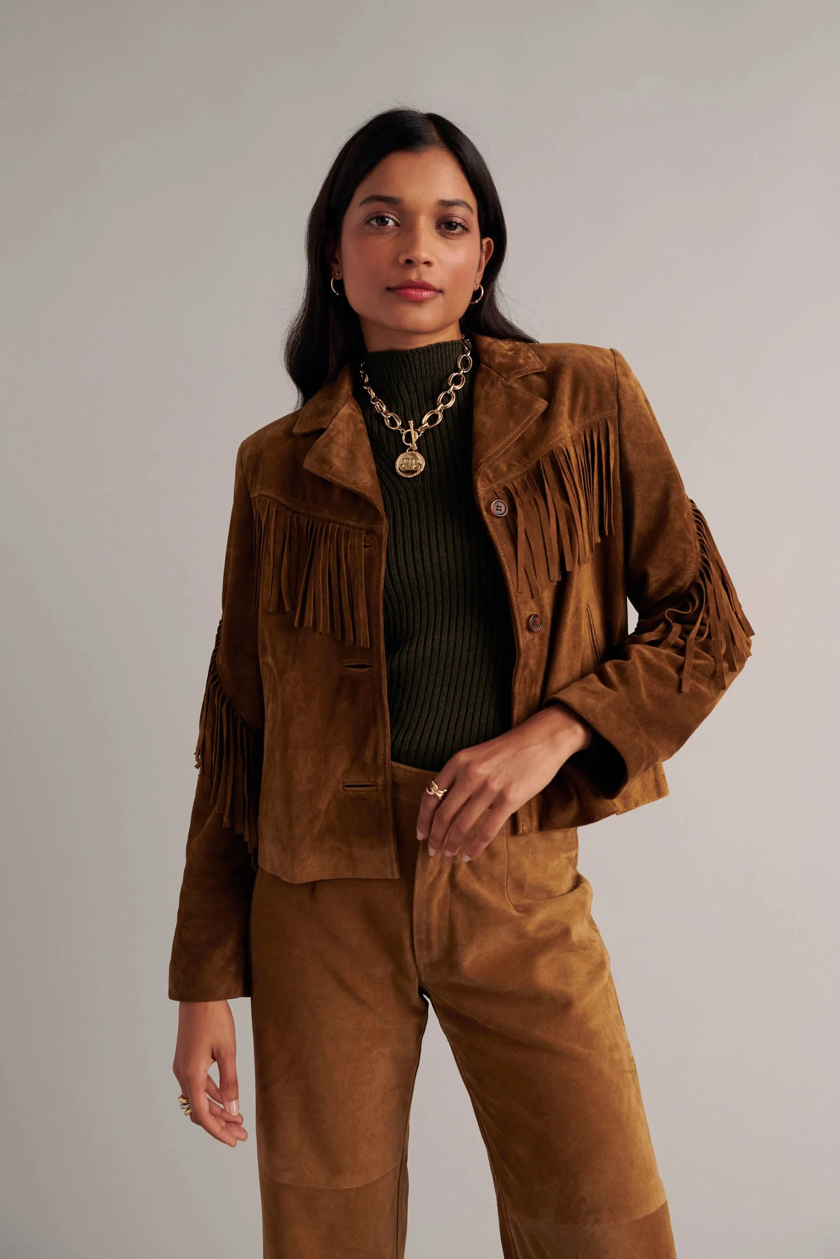 Veste Serena croute camel