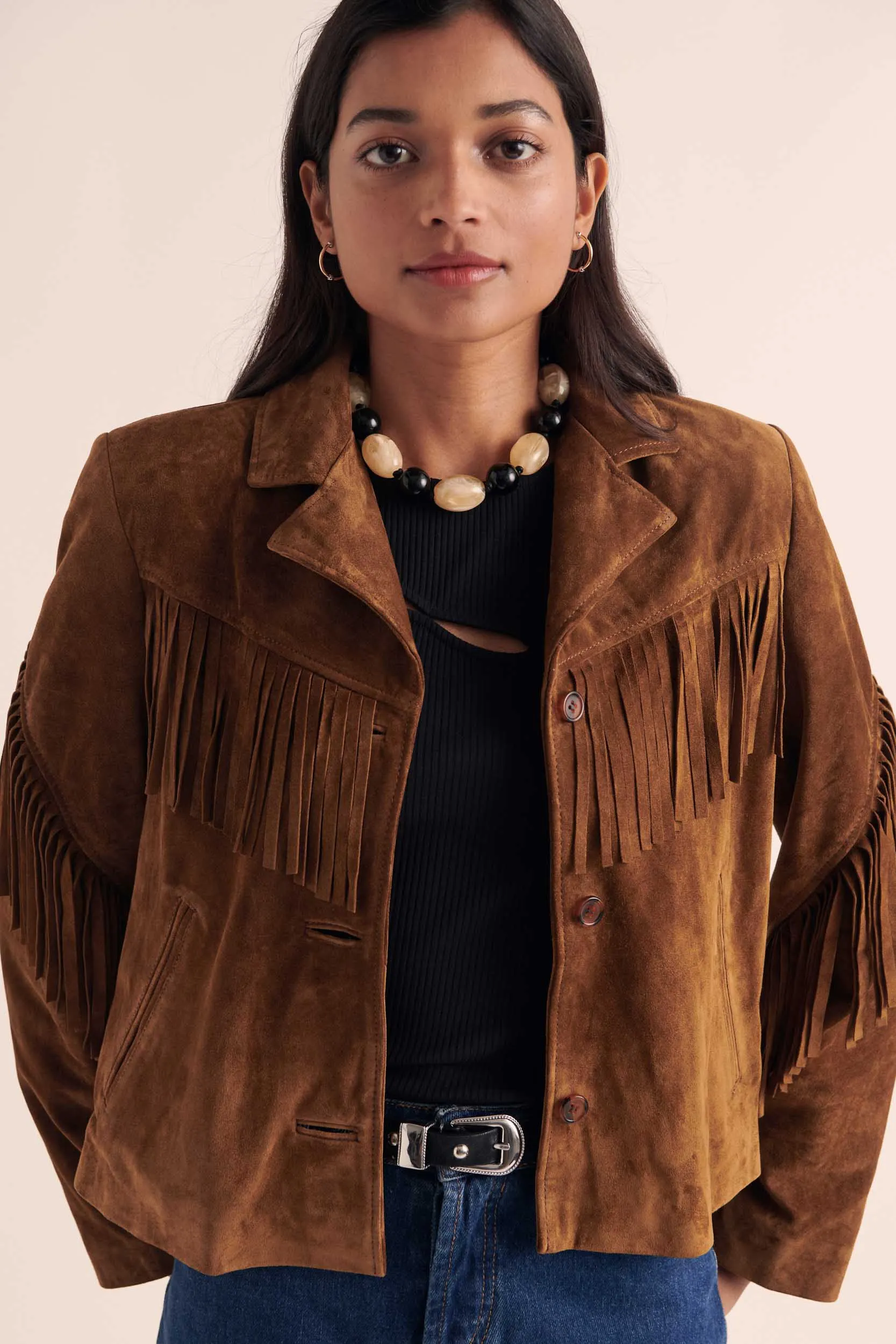 Veste Serena croute camel