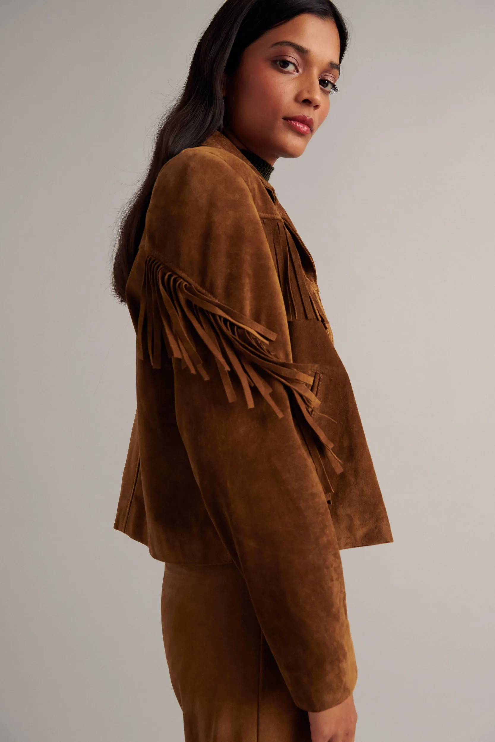 Veste Serena croute camel
