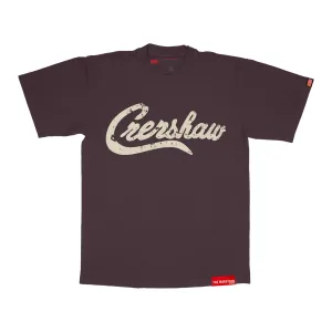 Vintage Crenshaw T-Shirt - Wine/Cream