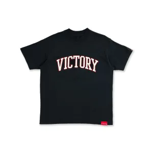 Vintage Embroidered Victory T-Shirt - Vintage Black/Cream