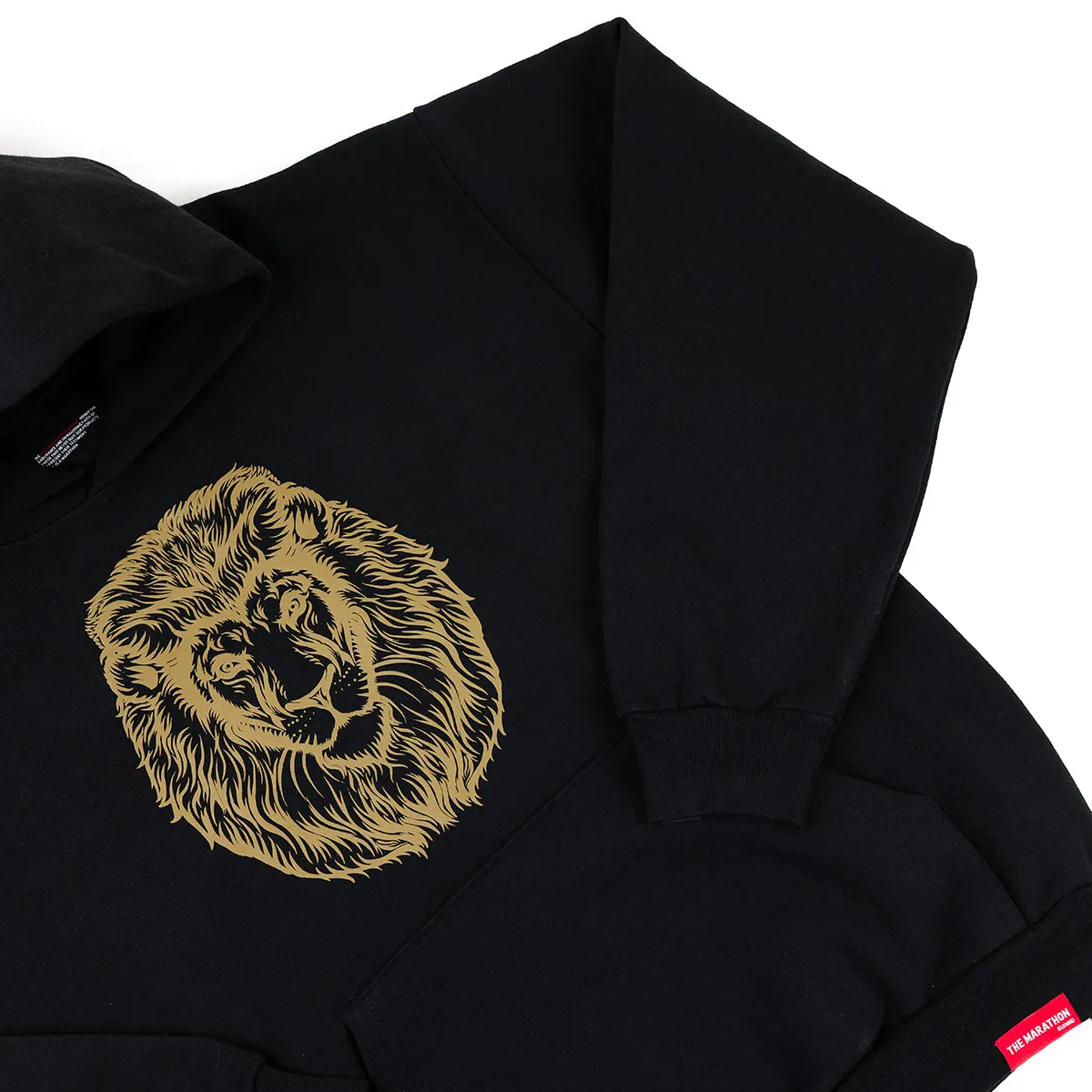 Vintage Lion Hoodie - Black/Gold