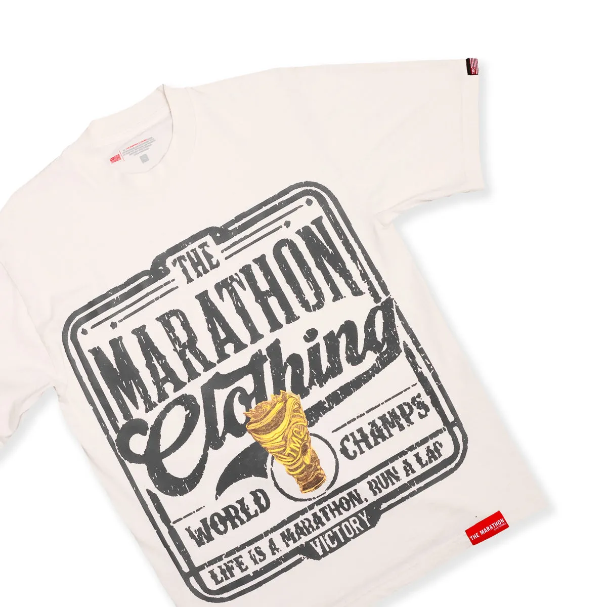 Vintage Marathon World Champs T-Shirt - Bone