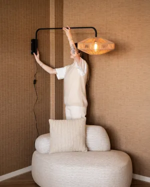 Wall Lamp Lyra Natural/ Black