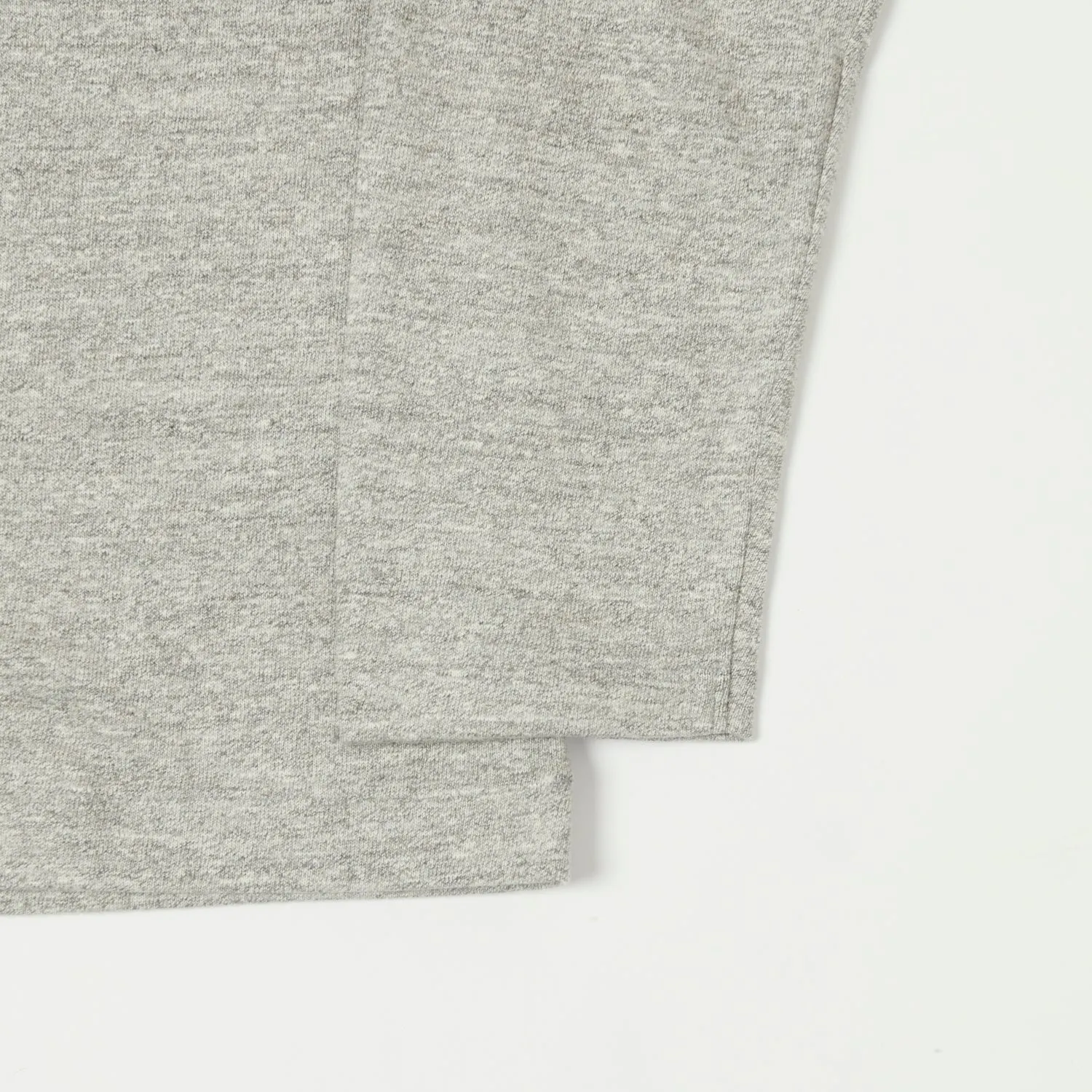 Warehouse 5906 L/S Crew Neck Tee - Heather Grey