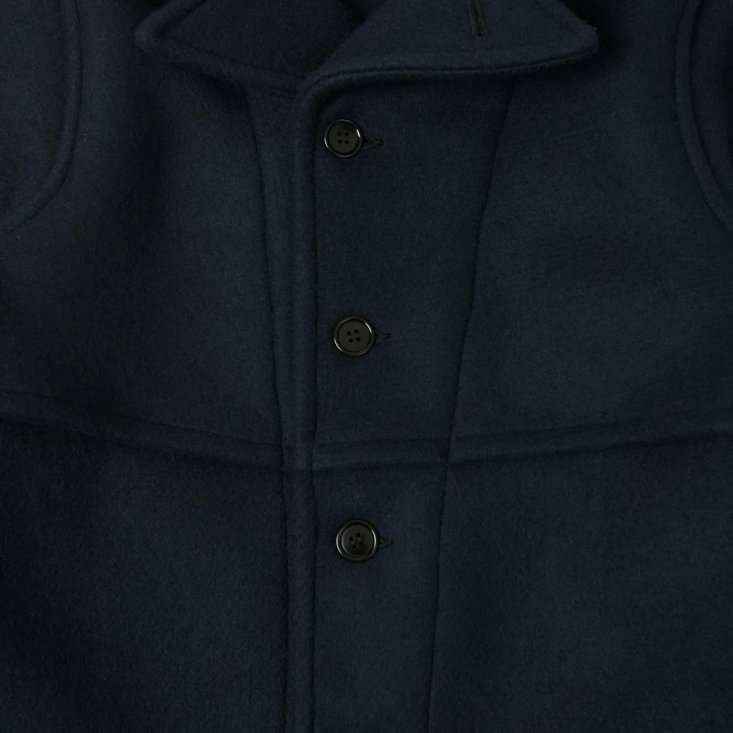 Warehouse & Co 1930'S U.S. Army Wool Mackinaw Coat  -  Dark Navy
