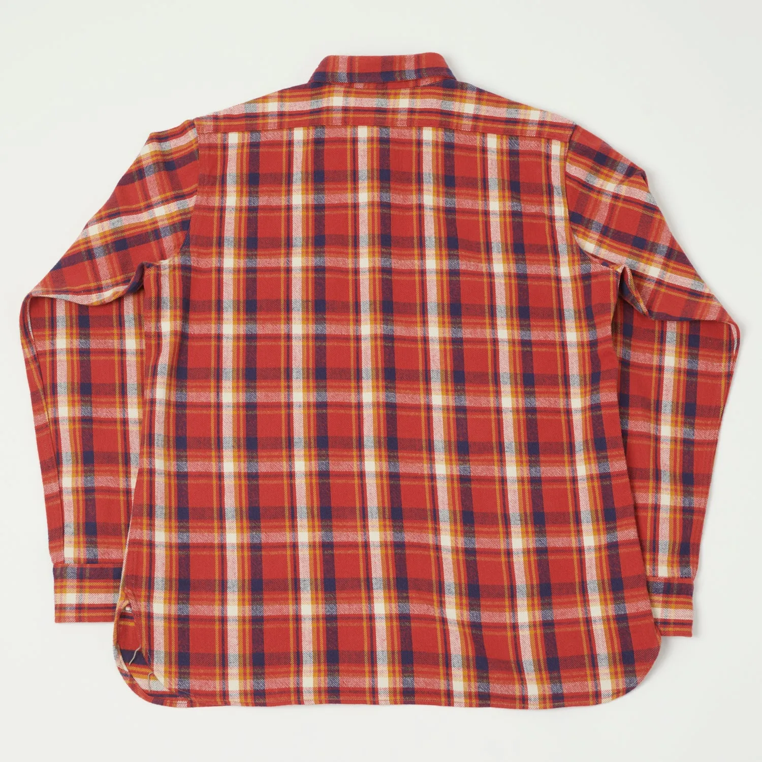 Warehouse & Co 3022 'G Pattern 24' Check Flannel Shirt - Red
